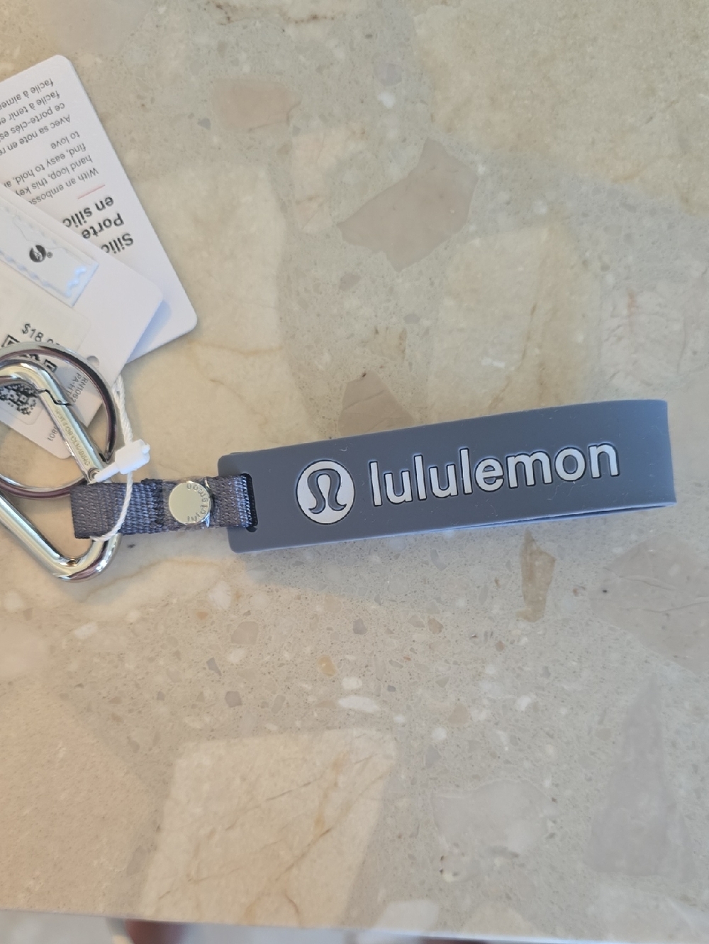 Lululemon Silicone Keychain